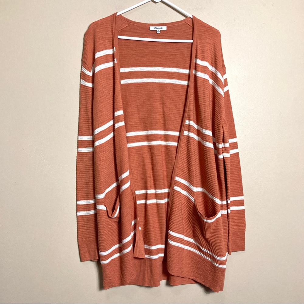 Madewell Stripe Summer Ryder Cardigan Sweater